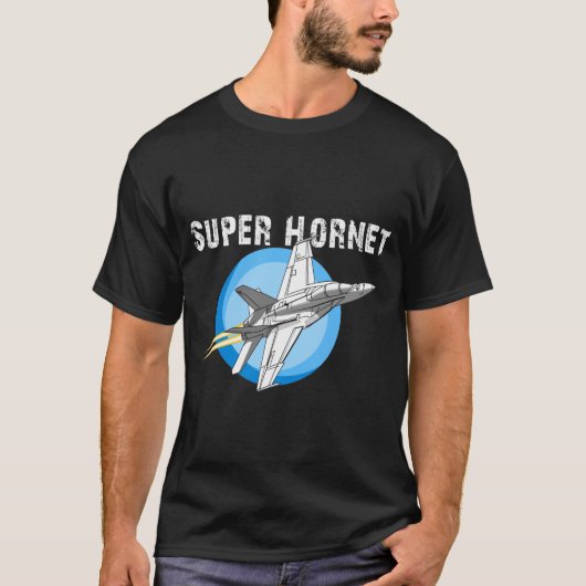 F-18 F/A Super Hornet Airplane T-shirt design (Vorderseite)