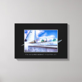 F-18-HORNET-KAMPFJET einfach Leinwanddruck
