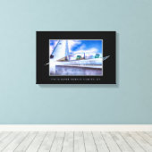 F-18-HORNET-KAMPFJET einfach Leinwanddruck (Insitu (Holzboden))