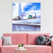 F-18-HORNET-KAMPFJET einfach Leinwanddruck (Insitu (Wohnzimmer))