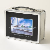 F-18-HORNET-KAMPFJET einfach Metall Brotdose (Rückseite)