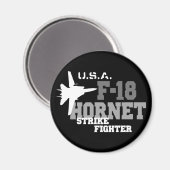 F-18 Hornet - Strike Fighter Magnet (Vorderseite/Rückseite)