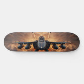 F-18 Kampfflugzeug, das über das Meer strahlt Skateboard (Horizontal)