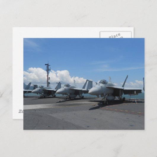 F-18 Kampfjets Postkarte (Vorne/Hinten)