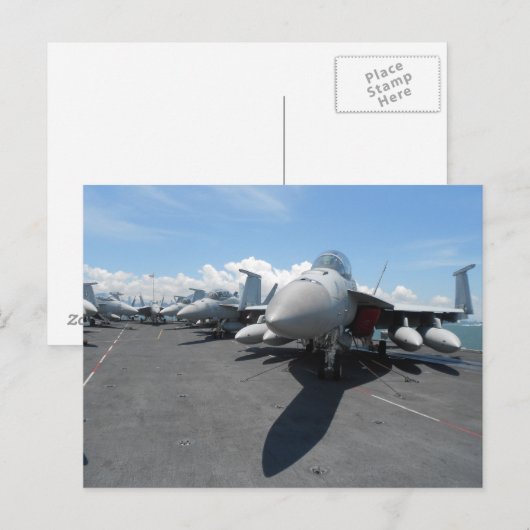 F-18 Kampfjets Postkarte (Vorne/Hinten)