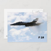 F 18 Klangbarriere Postkarte (Vorne/Hinten)