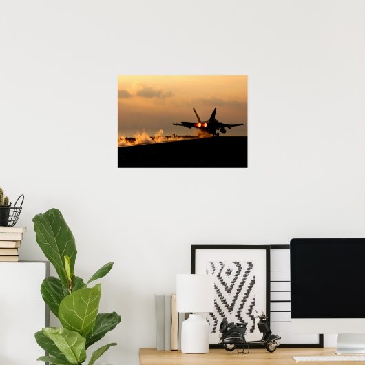 F-18-Poster Poster (Heimbüro)