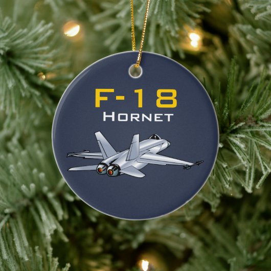 F-18 Super Hornet Aircraft Keramik Ornament (Baum)