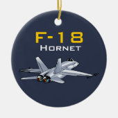 F-18 Super Hornet Aircraft Keramik Ornament (Vorne)