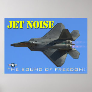 F-22 Jet Noise Poster
