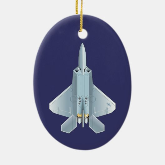 F-22 KERAMIK ORNAMENT (Hinten)