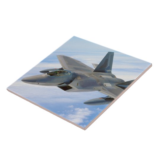 F-22 Militärjet des Raptors Fliese (Seite)