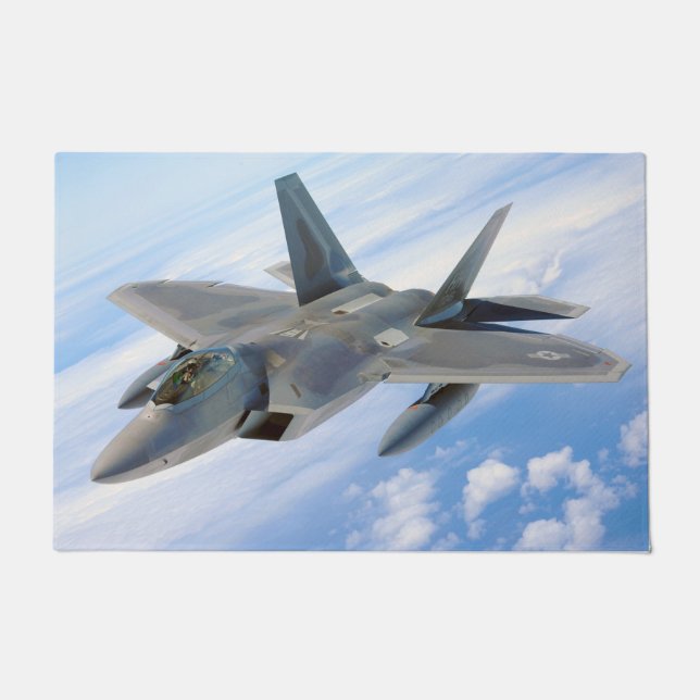 F-22 Militärjet des Raptors Fußmatte (Vorderseite)