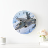 F-22 Militärjet des Raptors Große Wanduhr (Zuhause)