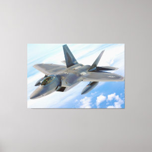 F-22 Militärjet des Raptors Leinwanddruck