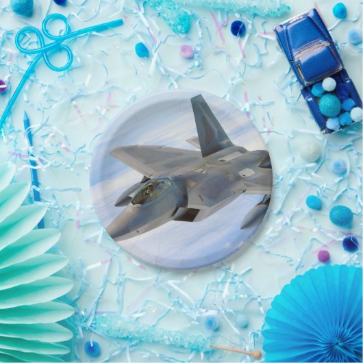 F-22 Militärjet des Raptors Pappteller (Party)