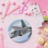 F-22 Militärjet des Raptors Pappteller (Party)