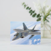 F-22 Militärjet des Raptors Postkarte (Stehend Vorderseite)