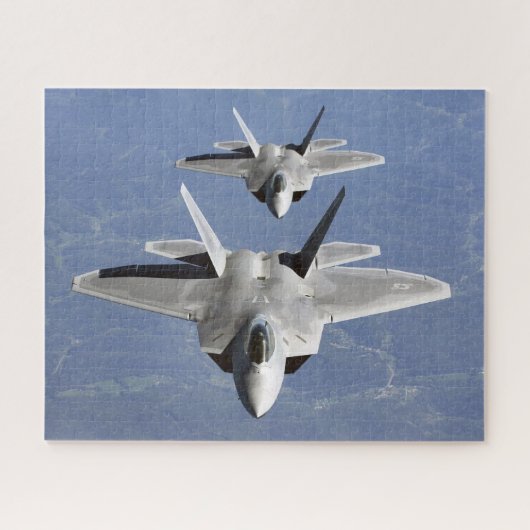 F-22 Raptor 5. Generation Stealth Fighter Jet Puzzle (Horizontal)