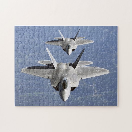 F-22 Raptor 5. Generation Stealth Fighter Jet Puzzle (Horizontal)