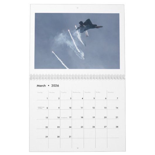 F-22 Raptor Calendar Kalender (Mär 2026)