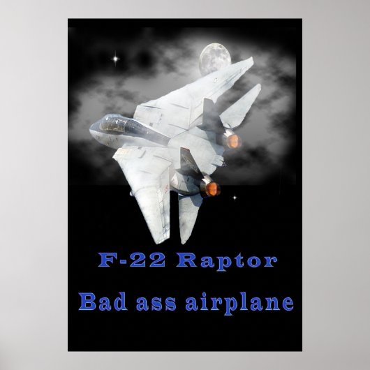 F-22 Raptor-Designs Poster (Vorne)