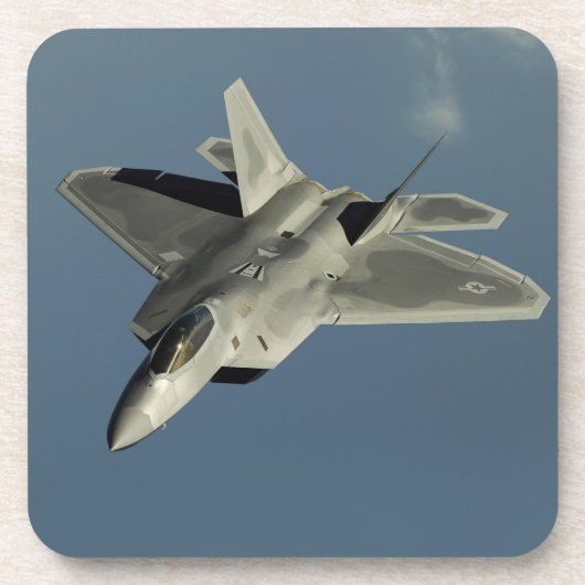 F-22 Raptor Fighter Jet Getränkeuntersetzer (Vorderseite)