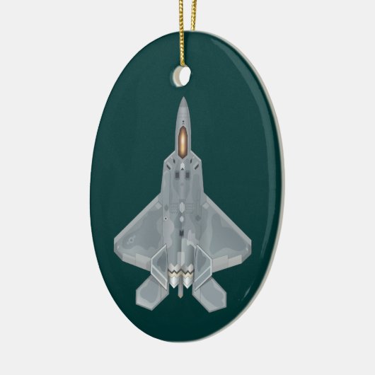 F-22 Raptor Fighter Jet Keramik Ornament (Links)