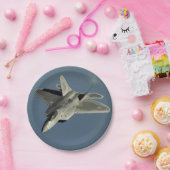 F-22 Raptor Fighter Jet Pappteller (Party)