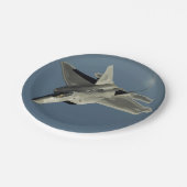 F-22 Raptor Fighter Jet Pappteller (Schrägansicht)