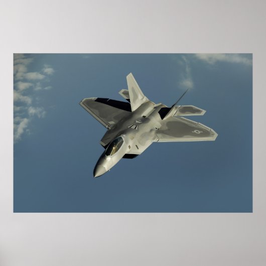 F-22 Raptor Fighter Jet Poster (Vorne)