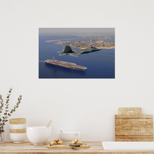 F-22 Raptor Fly-By Poster (Küche)