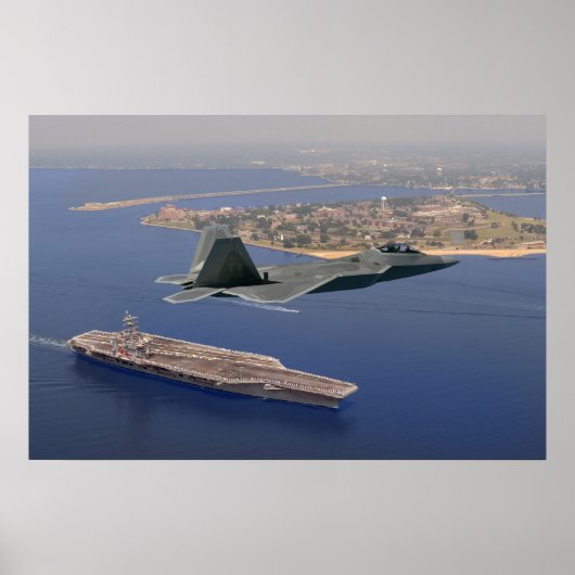 F-22 Raptor Fly-By Poster (Vorne)