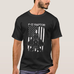 F-22-Raptor-Jet-Flagge T-Shirt