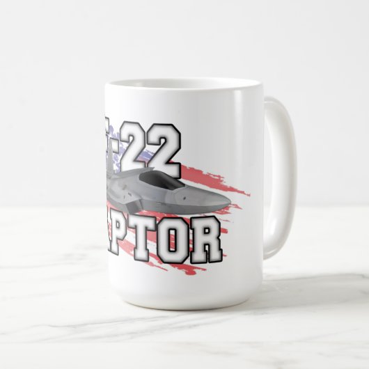 F-22 Raptor Kaffeetasse (VorderseiteRechts)