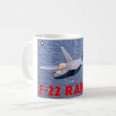 F-22 RAPTOR KAFFEETASSE (Vorderseite Links)