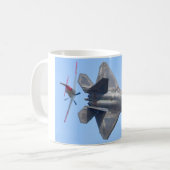F-22 RAPTOR KAFFEETASSE (Vorderseite Links)