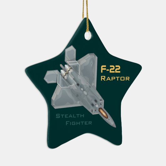 F-22 Raptor Keramik Ornament (Rechts)