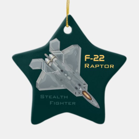 F-22 Raptor Keramik Ornament (Vorne)