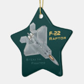 F-22 Raptor Keramik Ornament (Links)