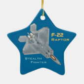 F-22 Raptor Keramik Ornament (Hinten)