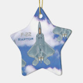 F-22 Raptor Keramikornament (Links)
