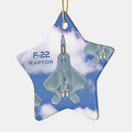 F-22 Raptor Keramikornament (Links)
