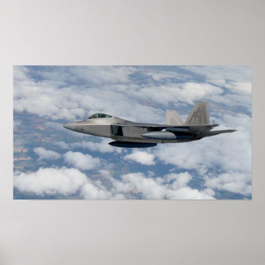 F-22 Raptor-Luftfahrzeuge Poster (Vorne)