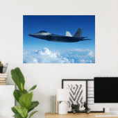 F-22 Raptor-Luftfahrzeuge Poster (Heimbüro)