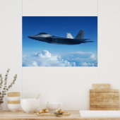 F-22 Raptor-Luftfahrzeuge Poster (Küche)