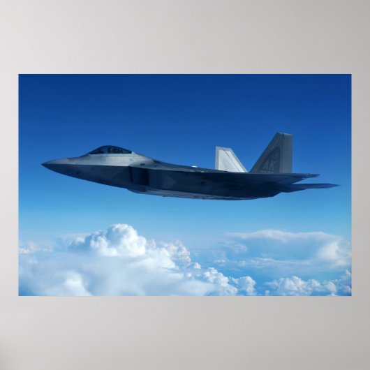 F-22 Raptor-Luftfahrzeuge Poster (Vorne)