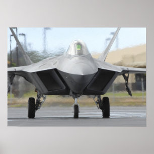 F-22 Raptor-Luftfahrzeuge Poster