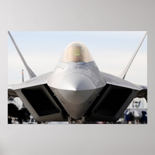 F-22 Raptor-Luftfahrzeuge Poster (Vorne)