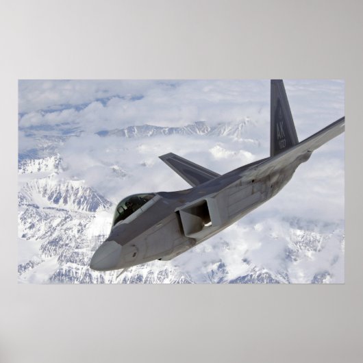 F-22 Raptor-Luftfahrzeuge Poster (Vorne)